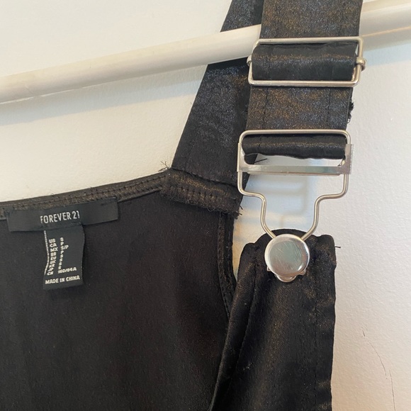 Forever 21 black overall zipper dress - Picture 5 of 7